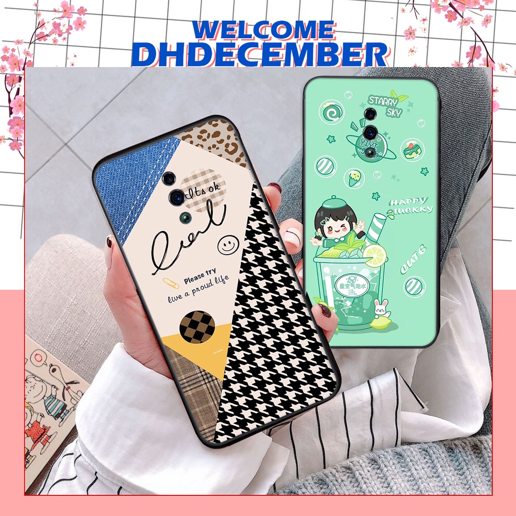 Ốp lưng Oppo RENO  / RENO Z in hình nice ,good luck happy ốp xinh viền dẻo đẹp chất