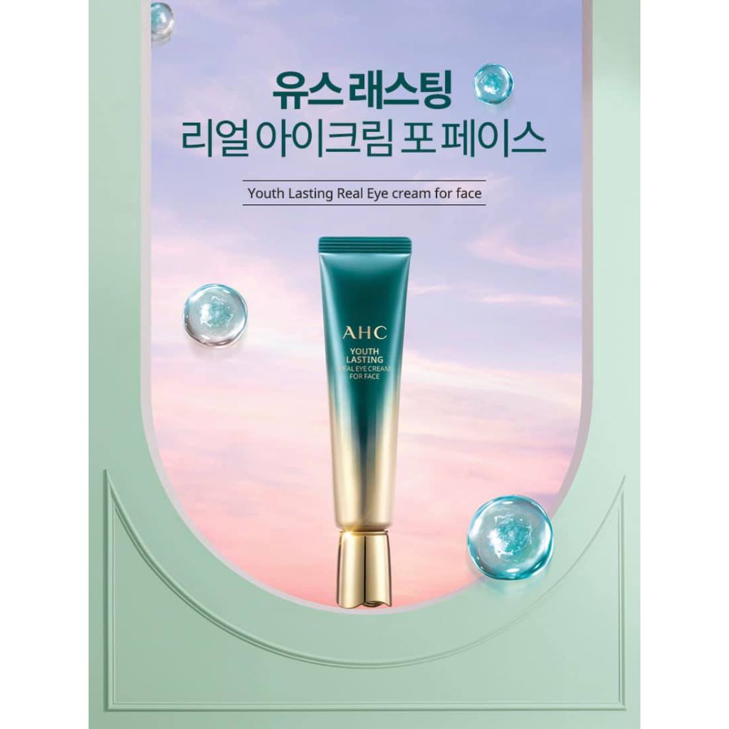 Kem Mắt AHC Youth Lasting Real Eye Cream For Face Season 9