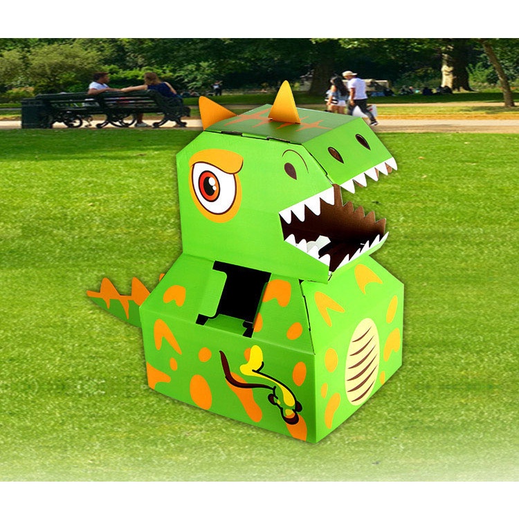 DIY tự tay làm Khủng Long Bằng Bìa Carton cho Bé vui chơi thỏa thích