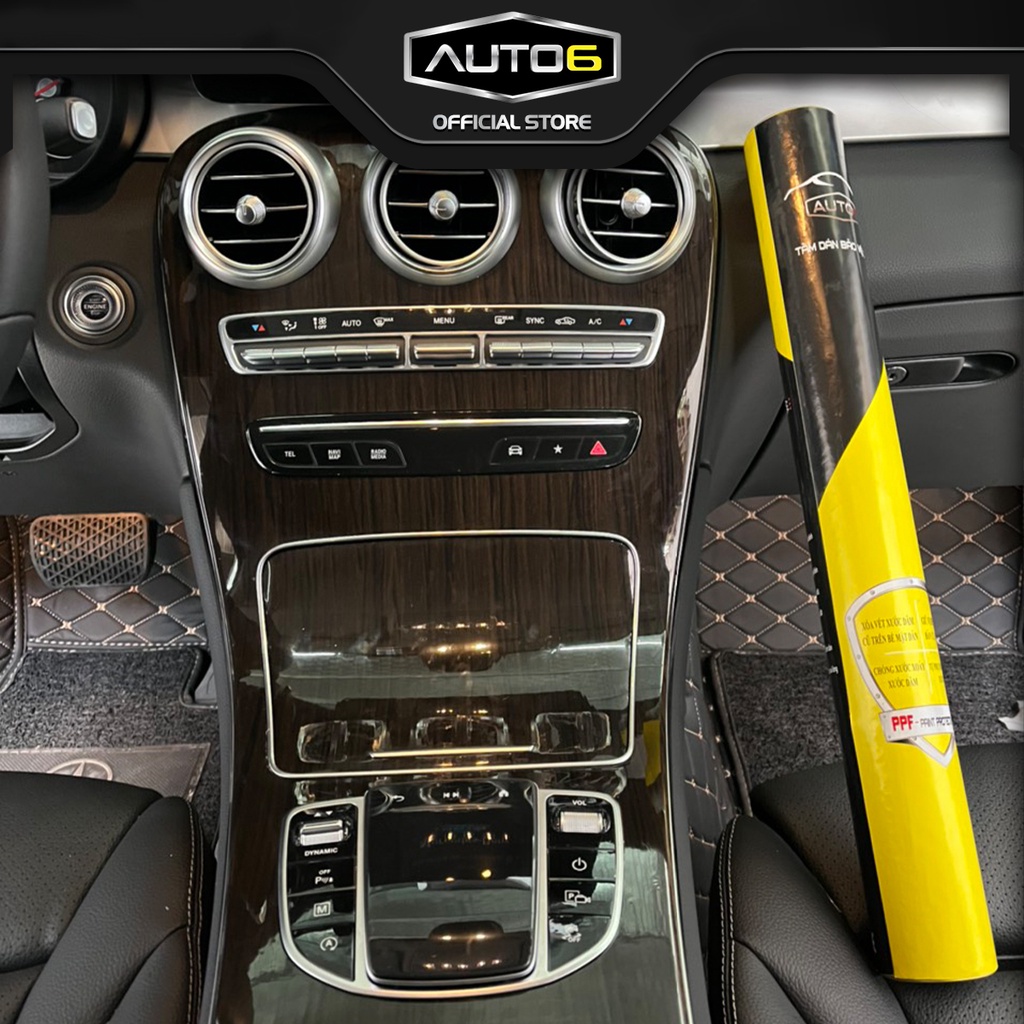 Bộ 3 chi tiết Film PPF trong suốt dán xe MERCEDES GLC250 4MATIC 2016-2019 chống xước bảo vệ nội thất ô tô - AUTO6