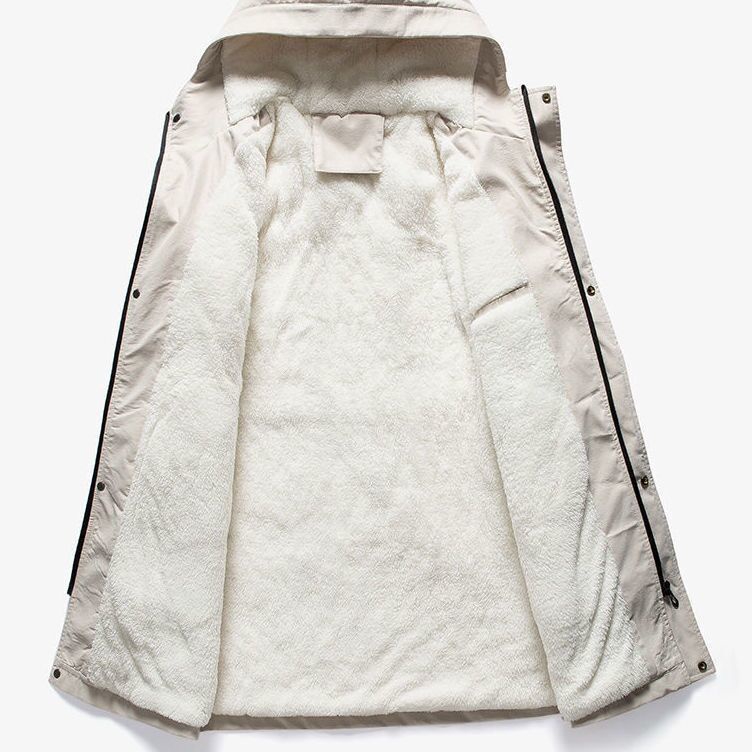 Áo khoác chắn gió dài dày kiểu xuân thu 2023