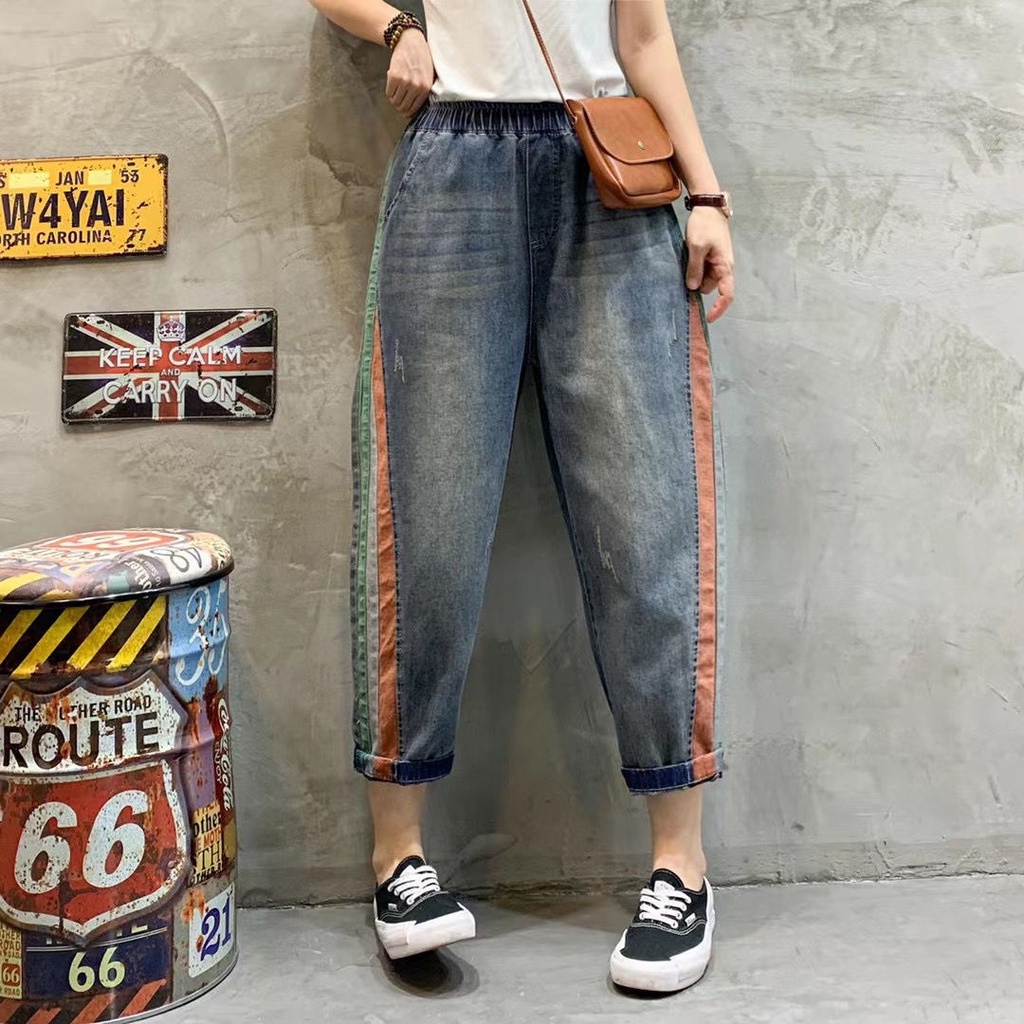 Quần Jeans Dài Ống Rộng Thời Trang Dành Cho Nữ