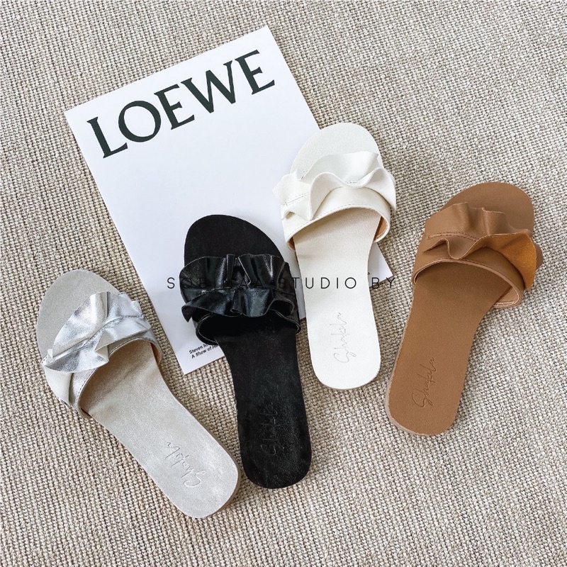 Dép nữ quai ngang bèo nhún siêu đẹp siêu hot đi chơi đi học đi biển đi trong nhà