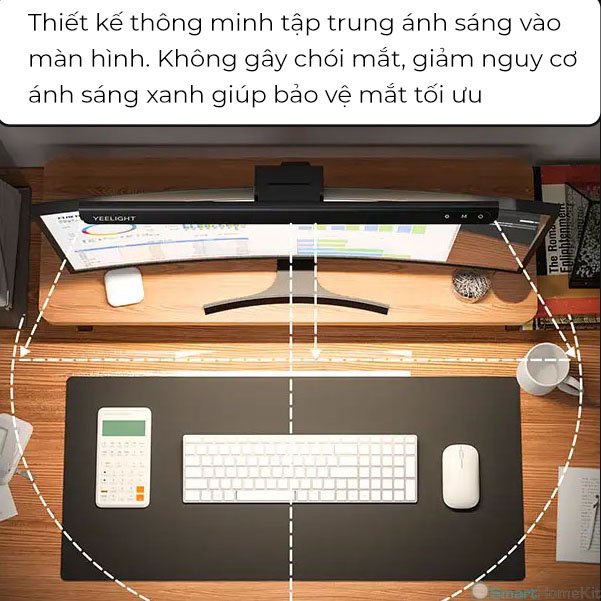 Đèn treo màn hình thông minh Yeelight LED Screen Light Bar Monitor Pro/ Flagship Edition/ Rechargeable tích điện