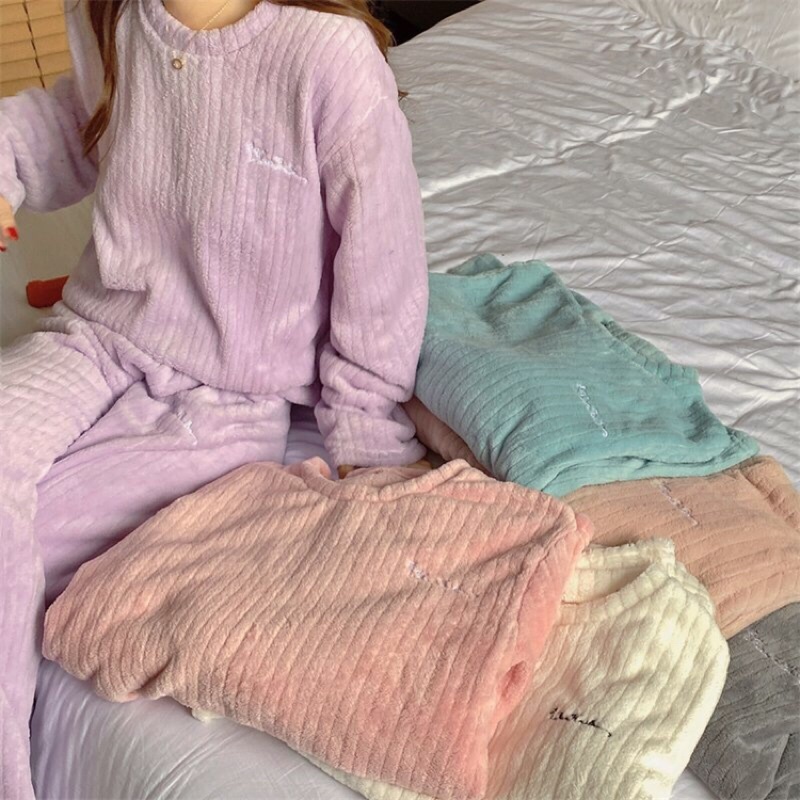 [ORDER] [CHÍNH HÃNG] Bộ đồ ngủ nữ san hô nỉ ấm áp | BigBuy360 - bigbuy360.vn