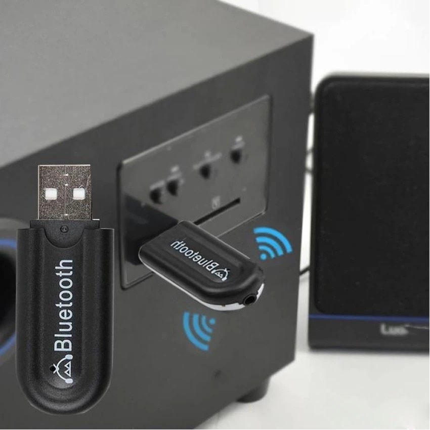USB Bluetooth 4.0 HJX 001 chuyển loa/amply thường thành loa/amply BLUETOOTH, đầu ra là Jack âm thanh 3.5mm