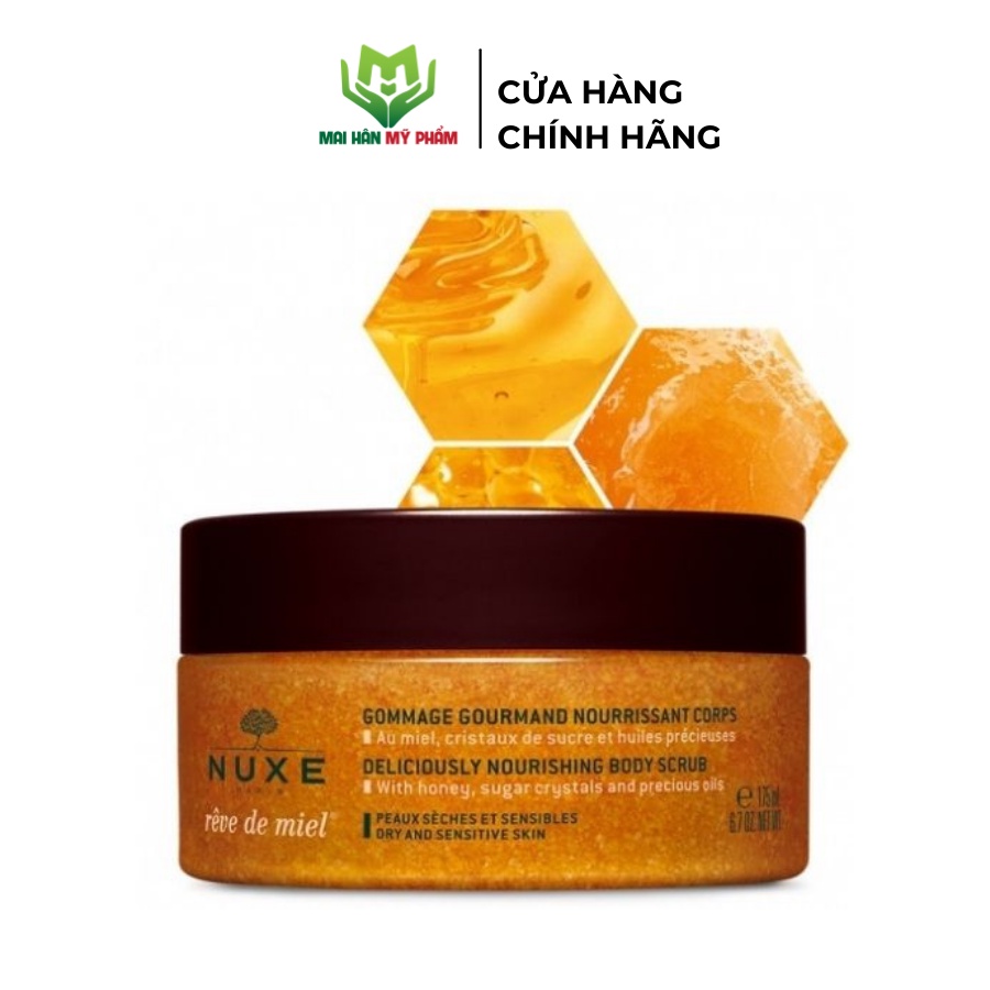 Tẩy tế bào chết chiết xuất mật ong Nuxe Reve De Miel Deliciously Nourishing Body Scrub 175ml