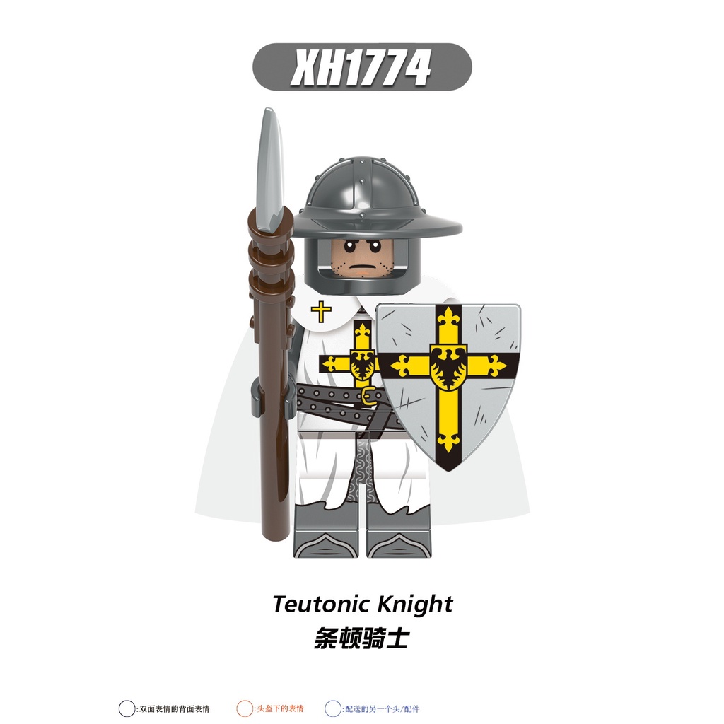 Minifigures Các Mẫu Nhân Vật Lính Trung Cổ Lính Roman Chiến Binh La Mã Cổ Đại Sparta Hiệp Sĩ Lính Thập Tự Chinh X0320