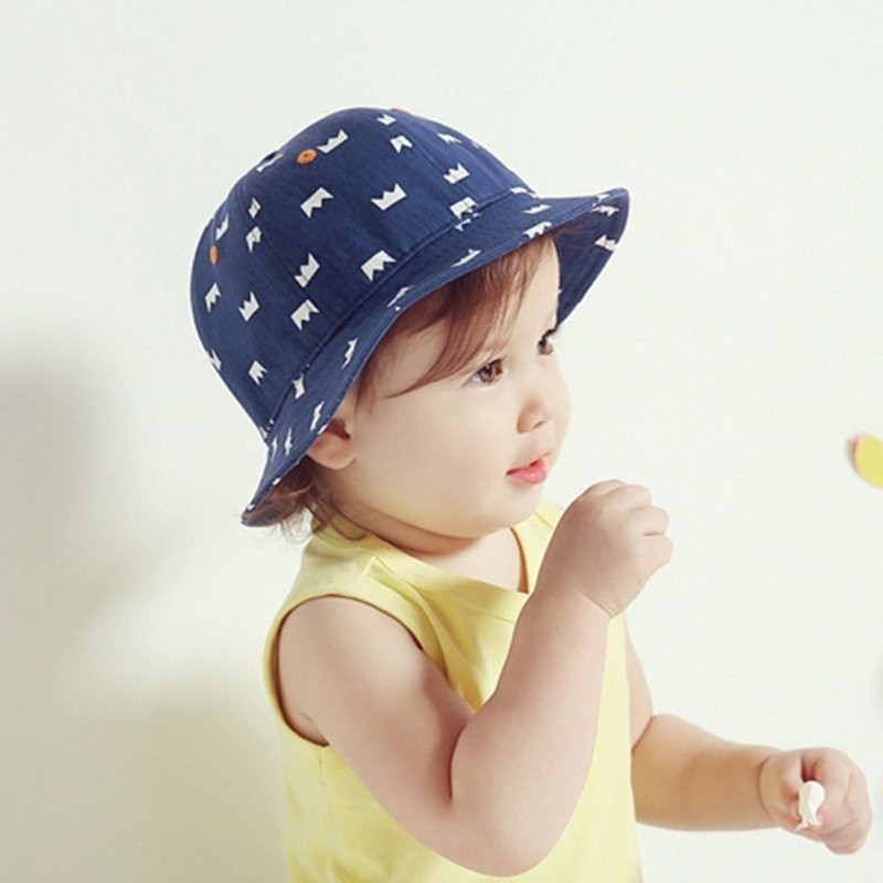 Mũ tai bèo cotton chống nắng cho bé