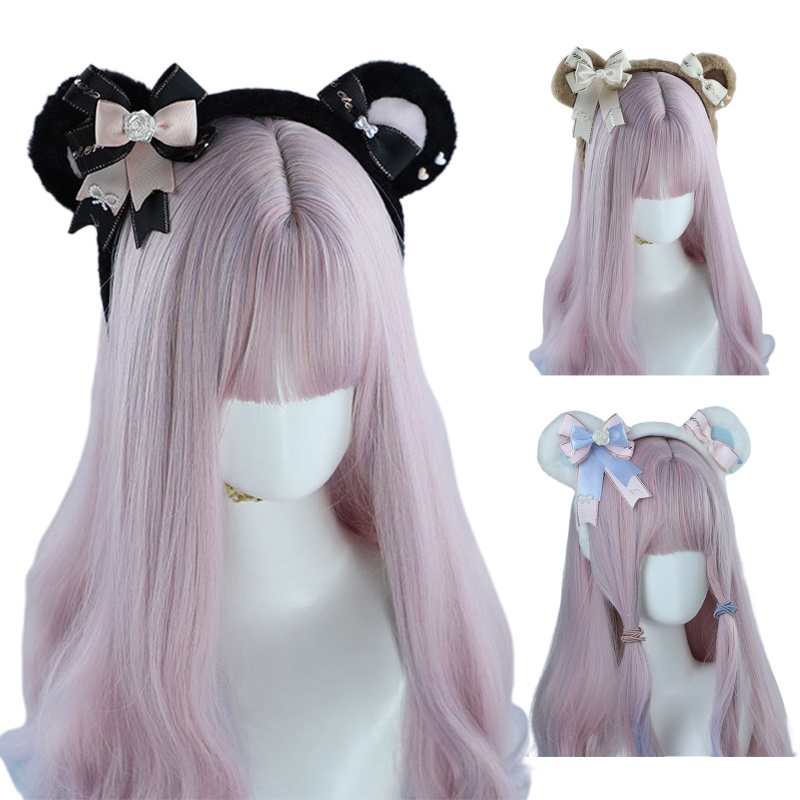 Băng Đô Nơ Tai Gấu Dễ Thương Phong Cách Lolita