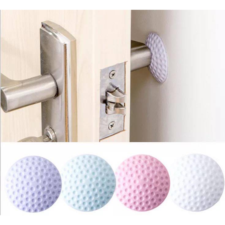 Miếng chặn cửa Cao Su hình tròn chống va đập đa năng, có keo 3M sẵn.
