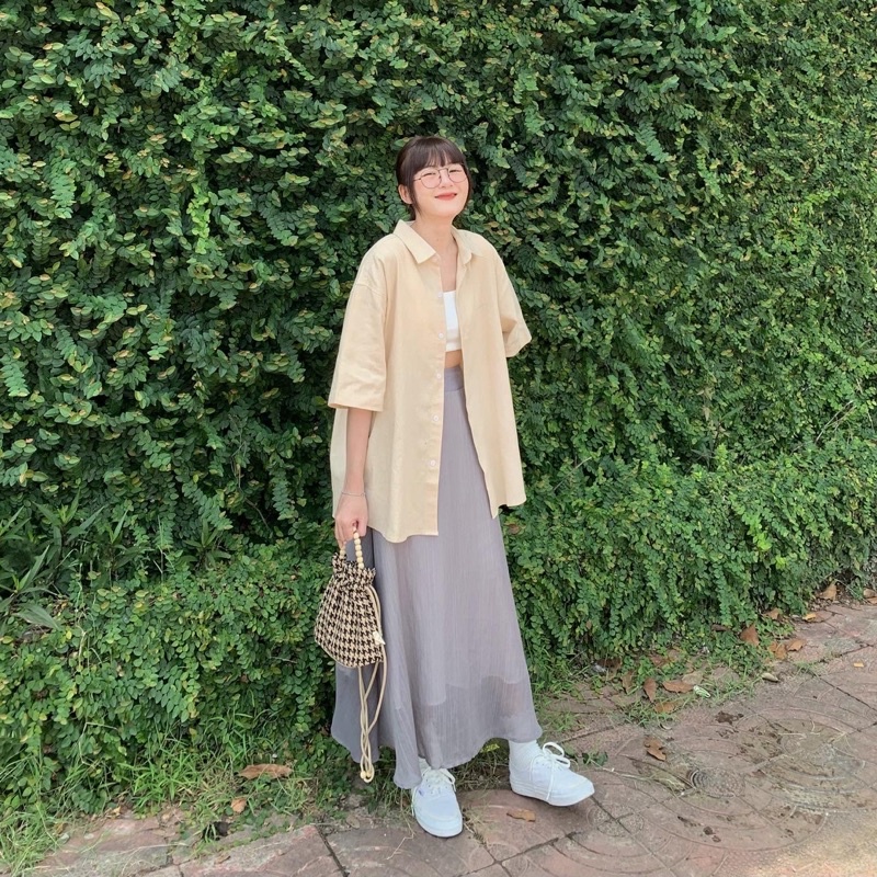 Túi Hồ Lô "Necklace" dây rút vải dạ