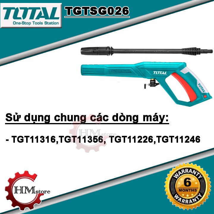 [100% Chính hãng] Vòi rửa xe, súng xịt rửa TOTAL TGTSG026