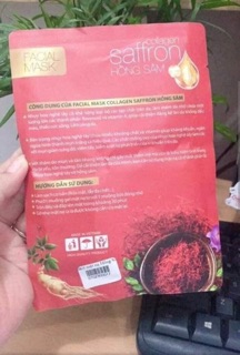 BỘT MẶT NẠ HỒNG SÂM SAFFRON COLLAGEN