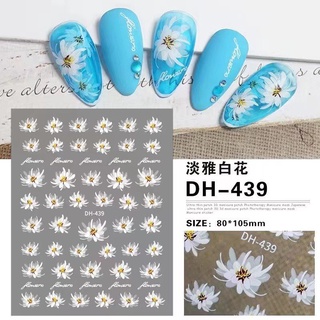 Sticker hình hoa lá dán móng 5
