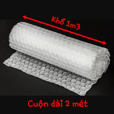 Cuộn Xốp Bong Bóng Hơi Kích Thước Khổ 1,3m Cuộn Dài 2m - 5m Bảo Vệ Hàng Hóa