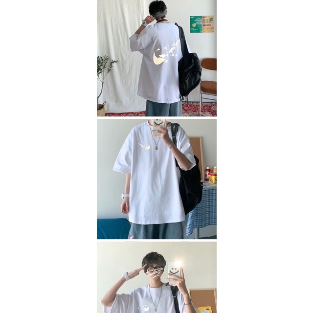 áo thun 100% cotton Tay Ngắn Size Rộng M-8XL Thích Hợp Cho Người Nặng Đến 150kg