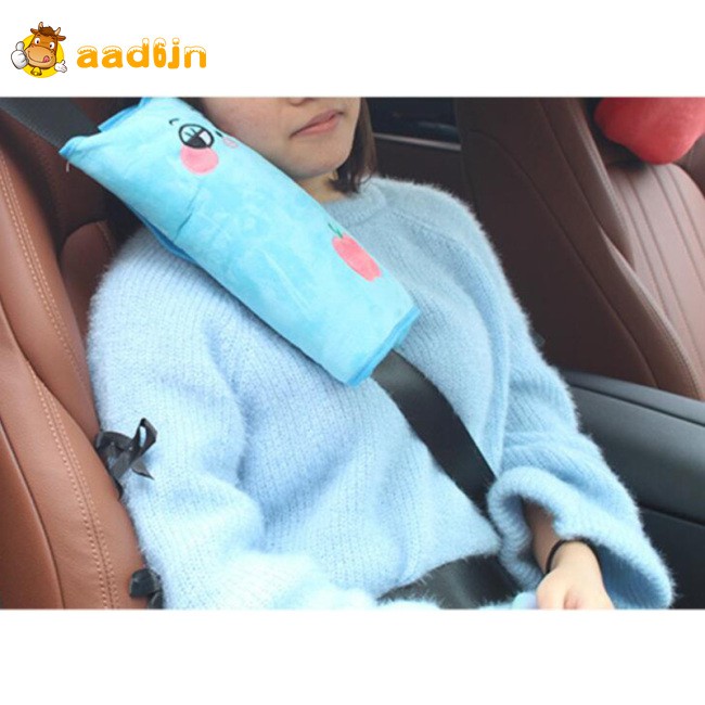 [On sale]  seatbelt cover pad (Hàng Mới Về) Bộ 1 Gối Đệm Vai Và Cổ Gắn Dây Đai An Toàn Trên Xe Hơi