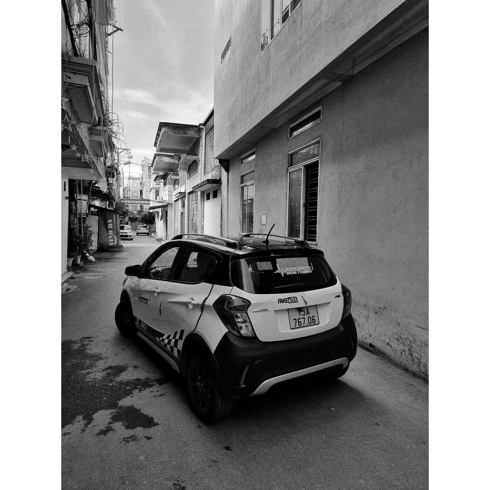 Tem sườn và nắp capo trang trí nhẹ nhàng xe Vinfast Fadil