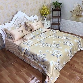 Bộ ga gối cotton tici loại 1 mẫu mới 2020