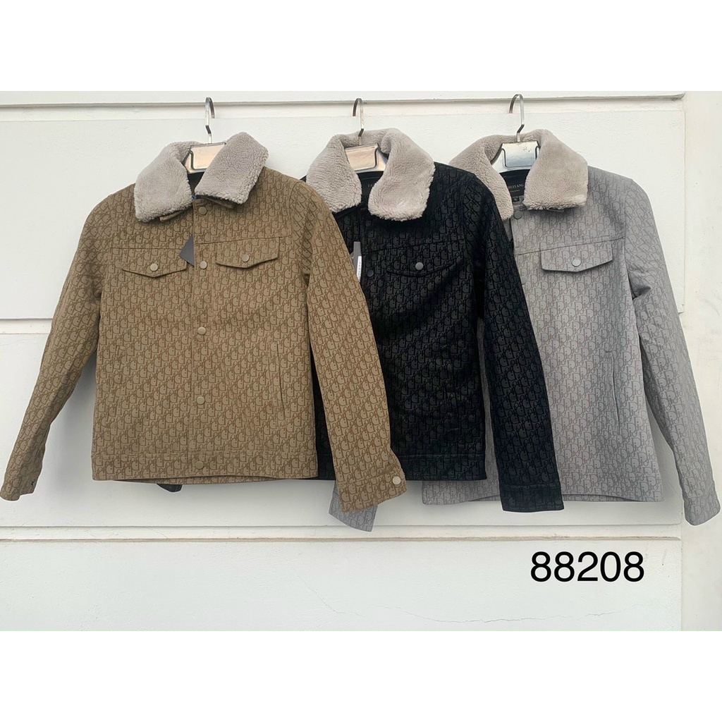 Áo khoác da nam cao cấp cổ lông,lót lông mẫu mới nhất năm nay,hàng sẵn