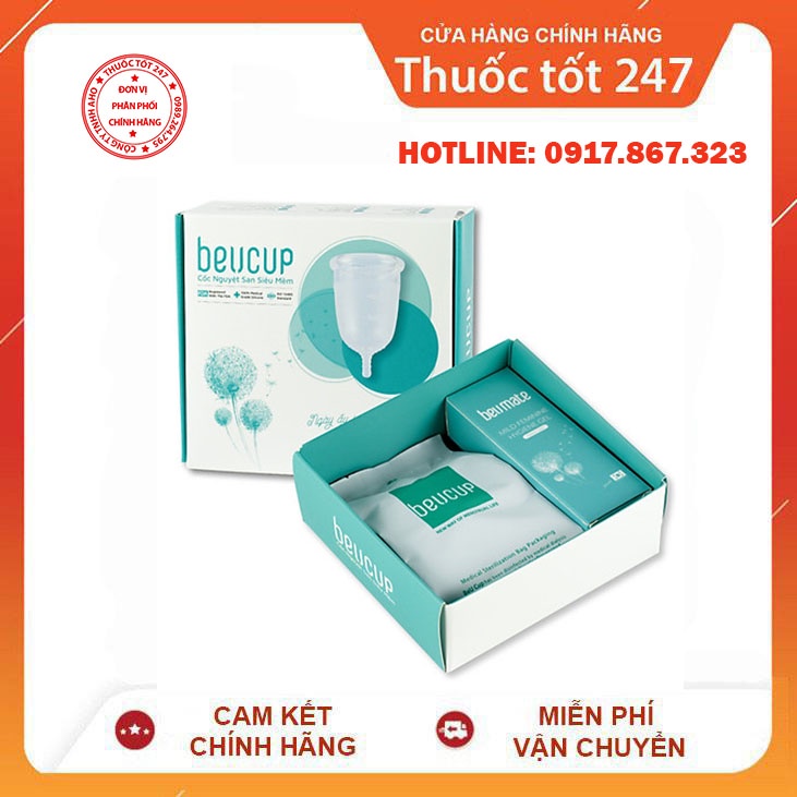Cốc Nguyệt San BeUcup Silicol Y Tế Wacker Đức Siêu Mềm, Thay Thế Băng Vệ Sinh, Đạt Chuẩn FDA Hoa Kỳ, Hàng Chính Hãng 10