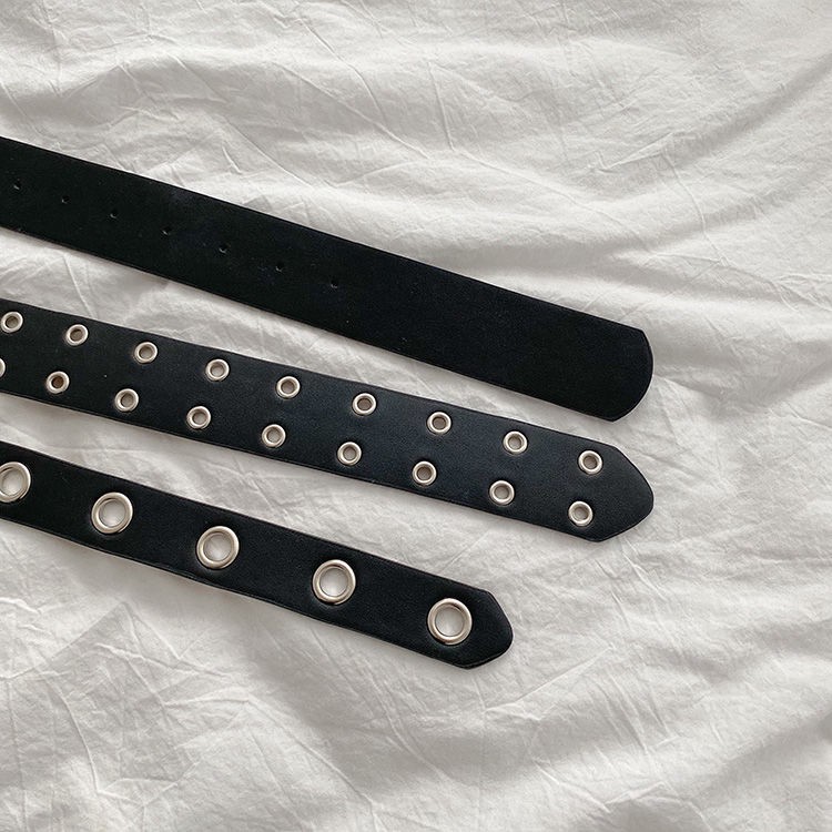 Thắt Lưng Phối Hai Hàng Nút Phong Cách Hiphop Cá Tính