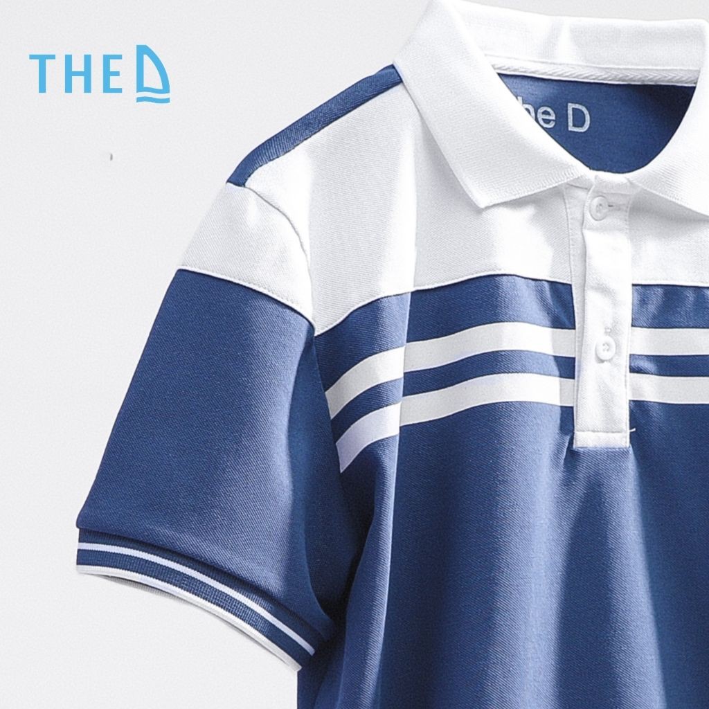 Áo Polo Nam Cotton The D Dáng Regular - Vải Cá Sấu Dệt Kim Cương, Mềm Mịn, Thoáng Mát, Thấm Hút Tốt QF63