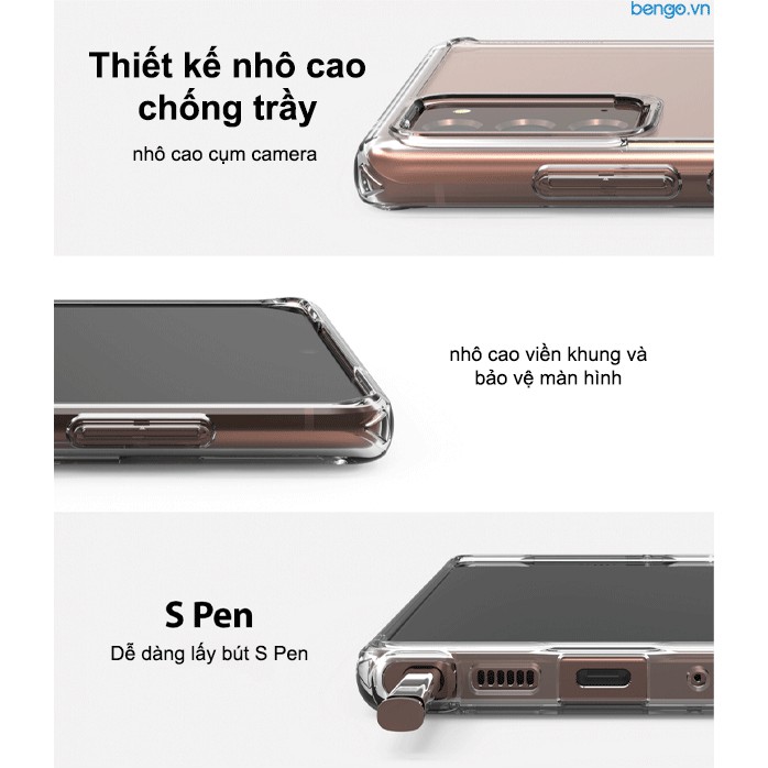 [Mã SKAMA06 giảm 8% đơn 250k]Ốp lưng chống sốc Samsung Galaxy Note 20 Ringke Fusion