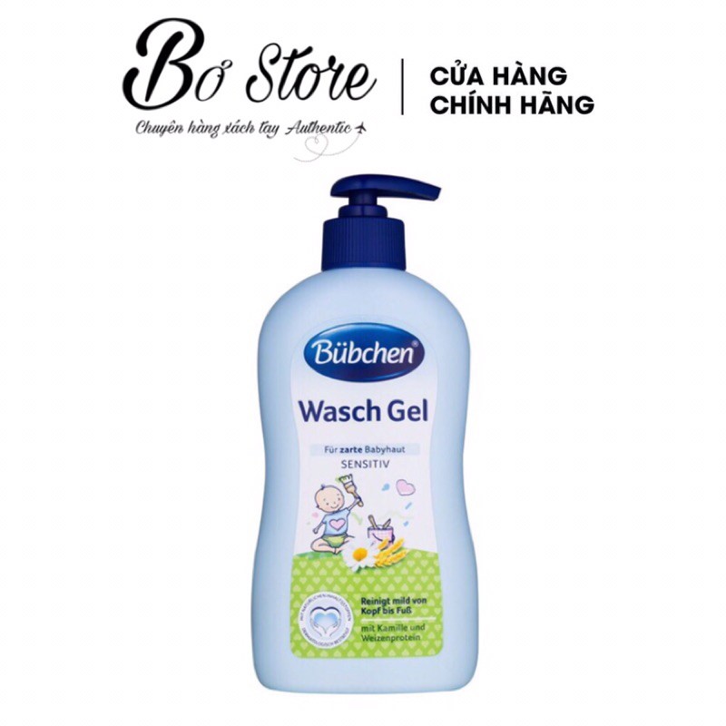 [NỘI ĐỊA ĐỨC] Sữa tắm gội Bubchen cho bé, có vòi tiện lợi 400ml