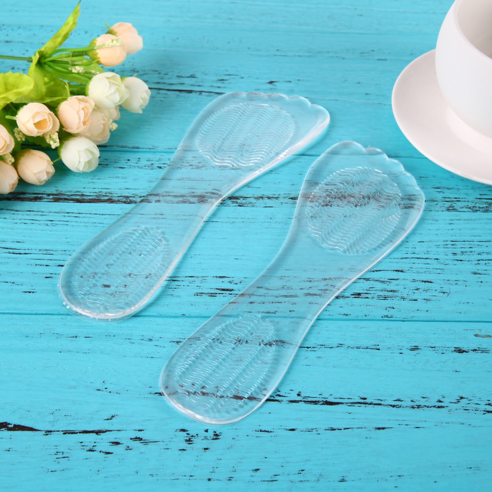 1 Pair High Heel Silicone Gel Cushion Insole Shoe Anti Slip Foot Feet Pad