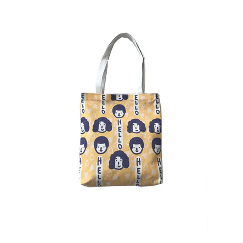 Túi Canvas Đeo Vai Kiểu Dáng Đơn Giản Xinh Xắn