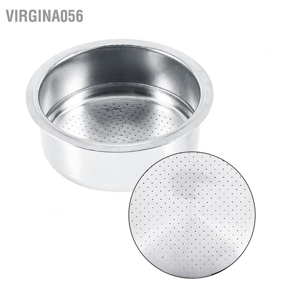 Virgina056 Stainless Steel Coffee 2 Cup Pressurized Filter Basket Strainer