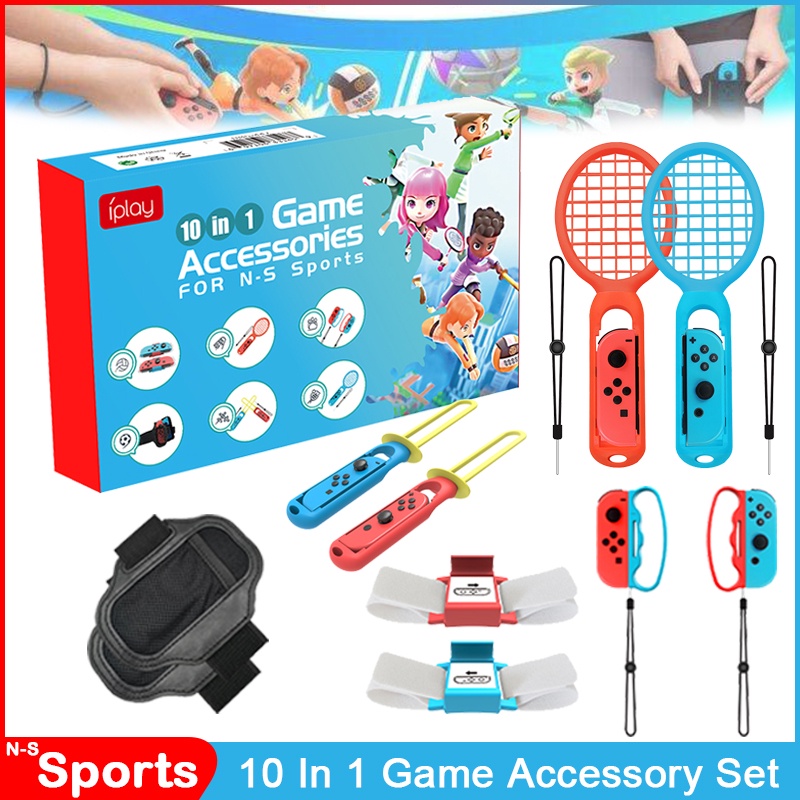 Bộ Phụ Kiện Điều Khiển Trò Chơi Thể Thao Nintendo Switch 10 Trong 1