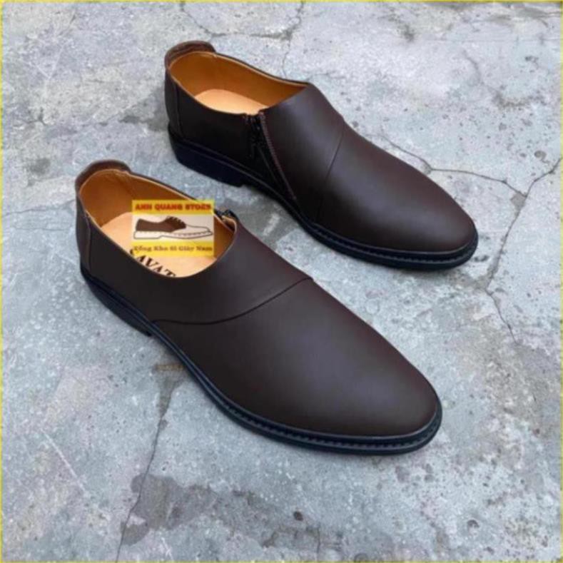 [Sale 3/3]Giày lười nam đẹp chất da bò cao cấp - thiết kế mới nhất tại H2T ONE - phong cách trẻ trung HT556 -pi9