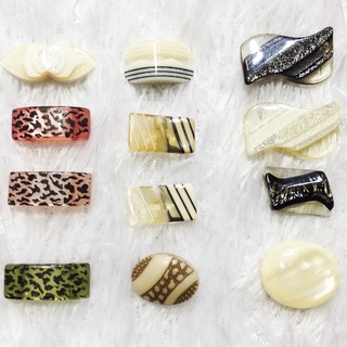 Cúc áo kiểu hình vuông chữ nhật in hoa văn nút khuya đính trang phục nhiều màu độc đáo