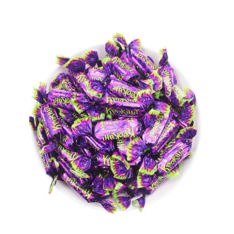 Kẹo tím Nga krokant socola hạnh nhân 500g