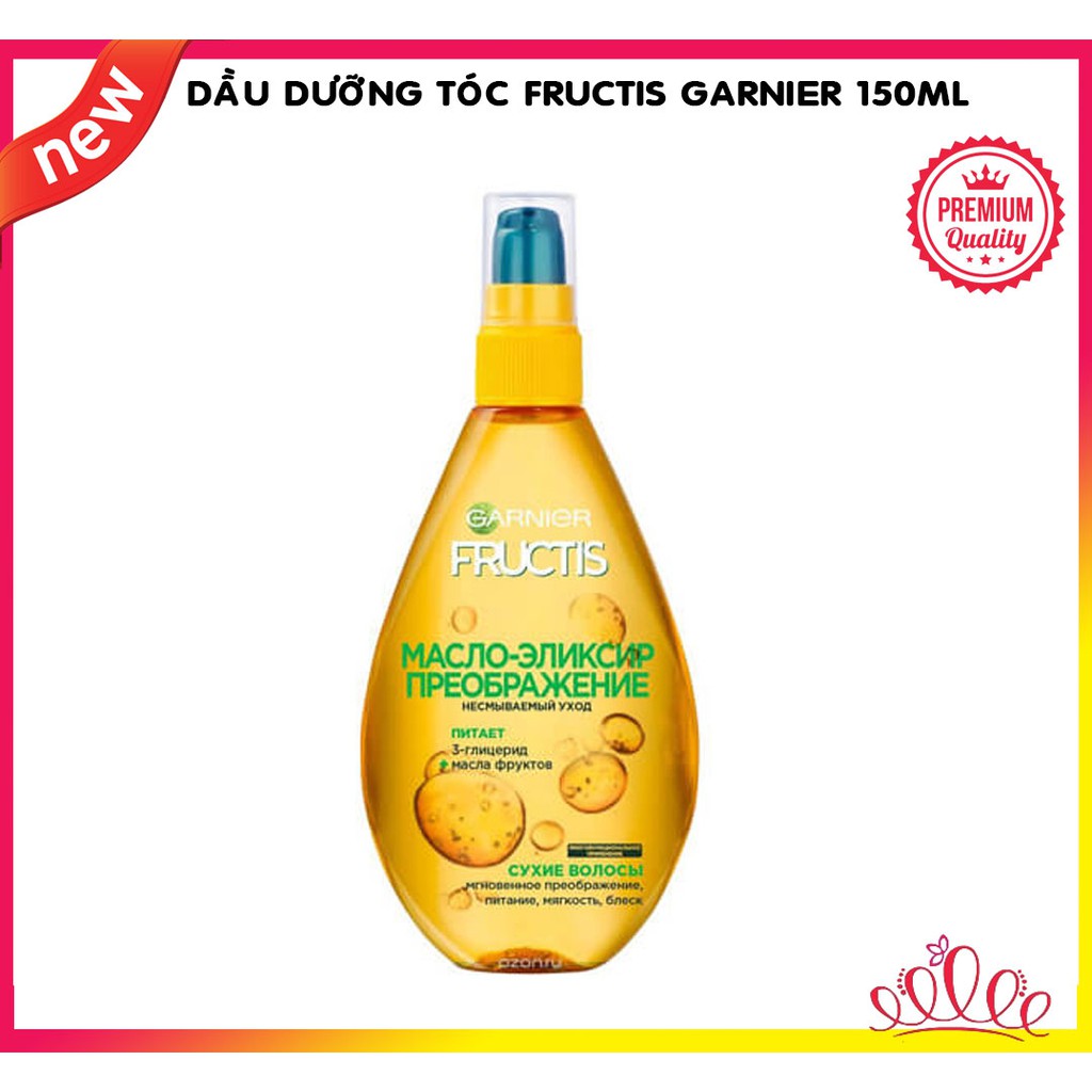 Tinh dầu xịt dưỡng tóc Garnier Fructis siêu phục hồi mềm mượt tóc