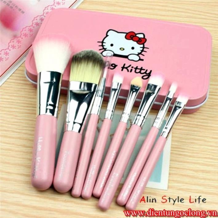 BỘ CỌ TRANG ĐIỂM KITTY 7 MÓN (LA1823)