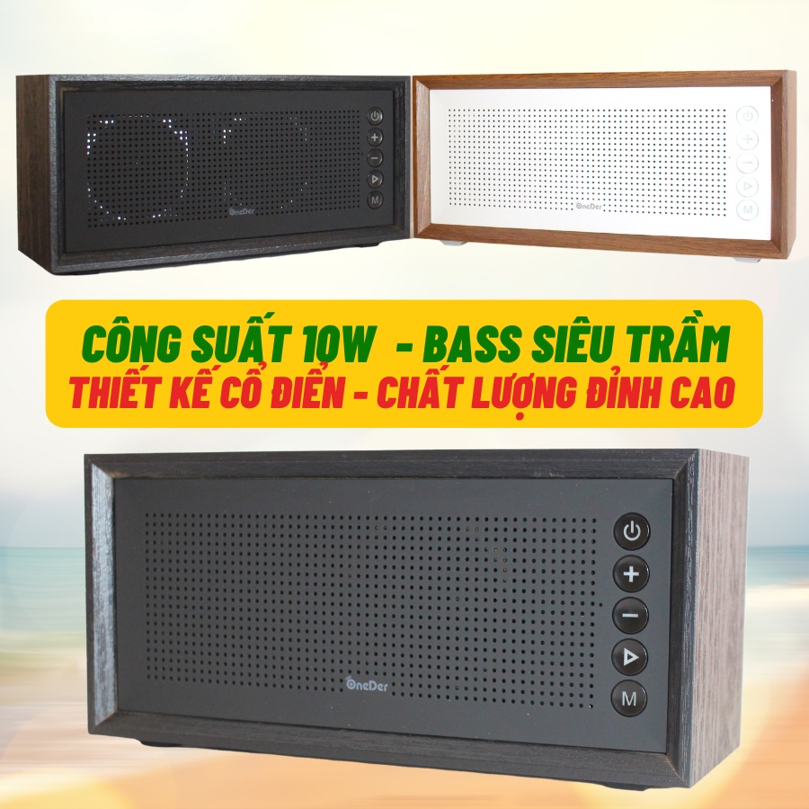 Loa Bluetooth Không Dây OneDer V2 - Công Suất 10W - Âm Siêu Trầm