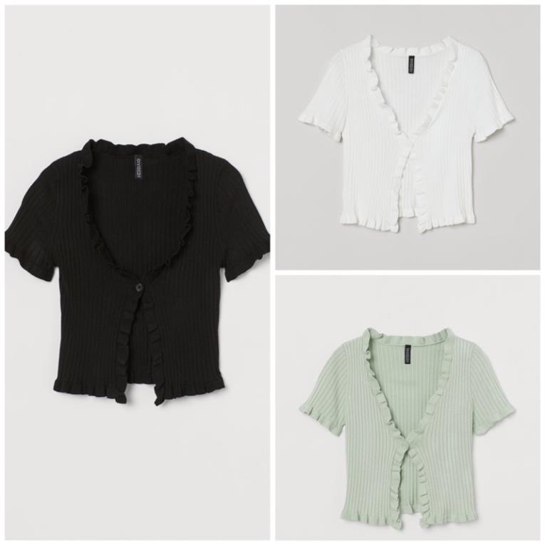 Áo cadigan lửng cộc tay hàng săn sale