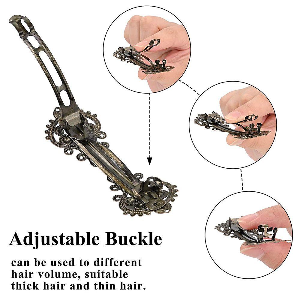 Kẹp Tóc Màu Đồng Phong Cách Vintage Thời Trang Dành Cho Nữ