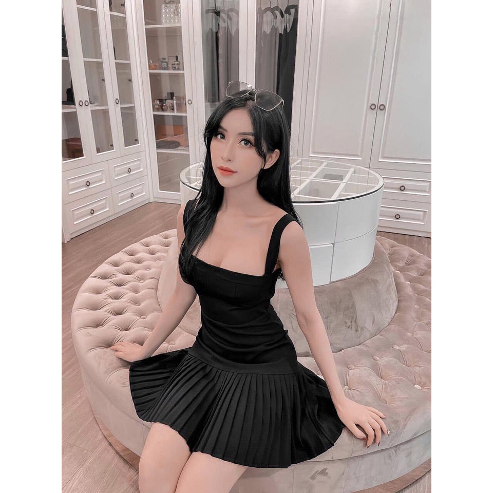 Váy Dây Chân Xếp Ly