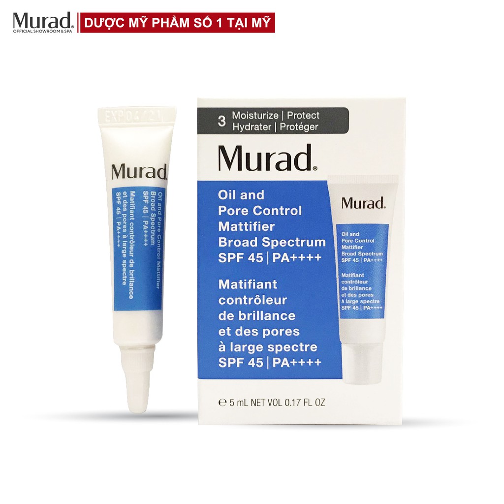 Kem dưỡng kiềm dầu &amp; chống nắng Murad Oil and Pore Control  SPF 45 PA++++ 50ml