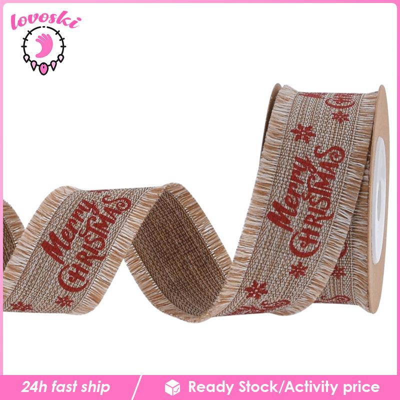 4 Cuộn Dây Ruy Băng Họa Tiết Giáng Sinh Dài 5 Yards