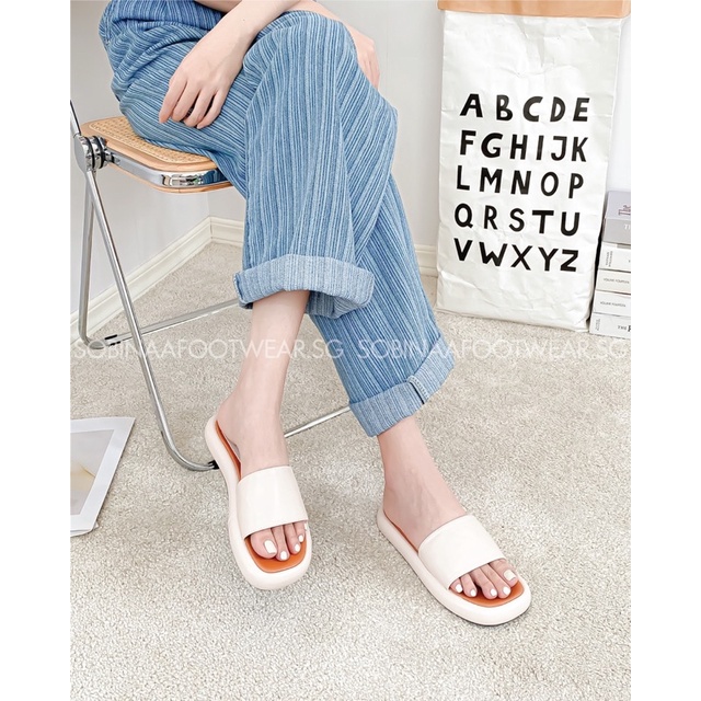 DÉP XUỒNG THỜI TRANG PHONG CÁCH HIỆN ĐẠI QUAI NGANG BẢN TO ĐẾ PHỐI MÀU DBN200