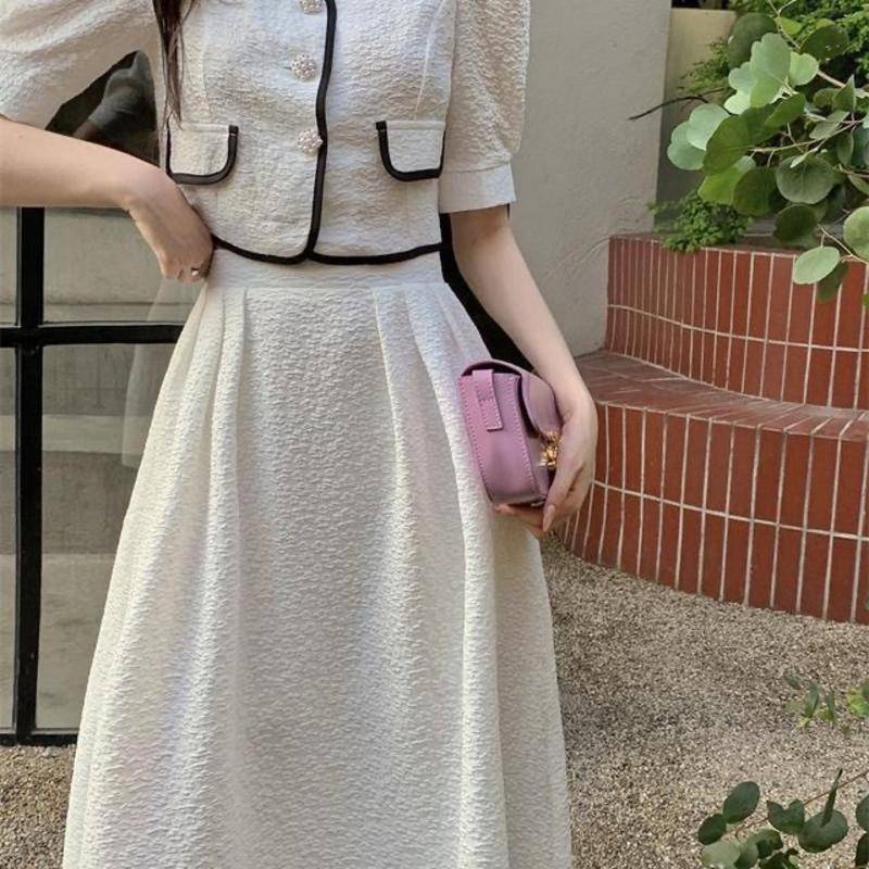 Đầm Dài Tay Phồng Thời Trang Pháp Cho Nữ