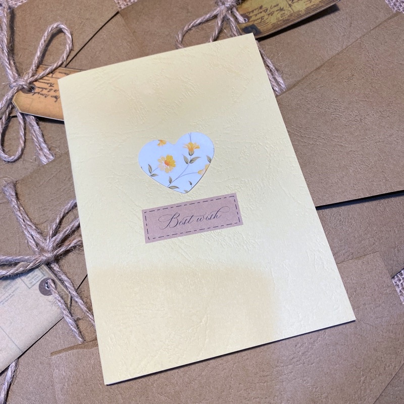 Thiệp Chúc Mừng Valentine Độc Lạ, Thiệp 8/3, Sinh Nhật, Thiệp Chúc Mừng Phong Cách Vintage Giấy Mỹ Thuật Nhập Khẩu