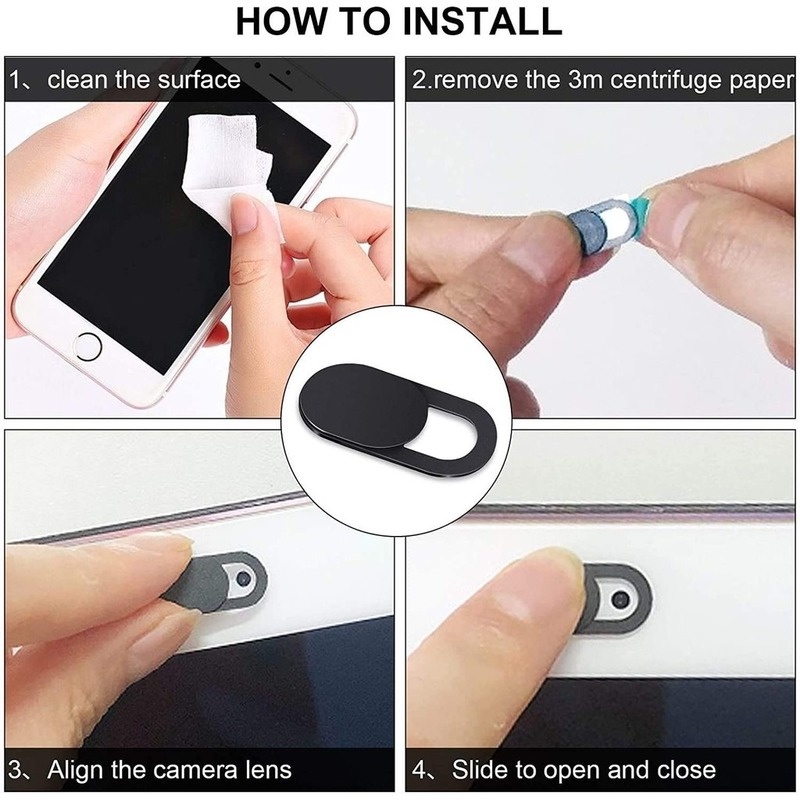 Bộ 6 Nắp Trượt Webcam Bằng Nhựa Có Nam Châm Thông Dụng Cho iPhone Và Android / Laptop / Máy Tính Bảng | BigBuy360 - bigbuy360.vn