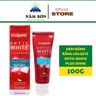 Kem đánh răng Colgate Optic White Plus Shine làm trắng răng & sáng răng 100g/hộp